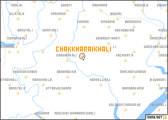 map of Chak Khāraikhāli