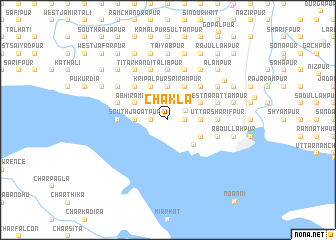 map of Chākla