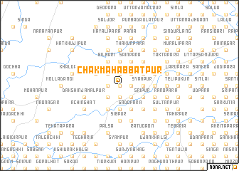 map of Chak Mahabbatpur