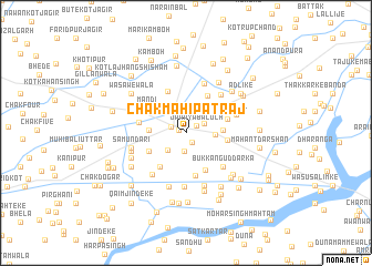 map of Chak Mahīpat Rāj