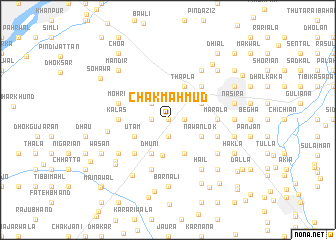 map of Chak Mahmūd