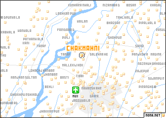 map of Chak Māhni