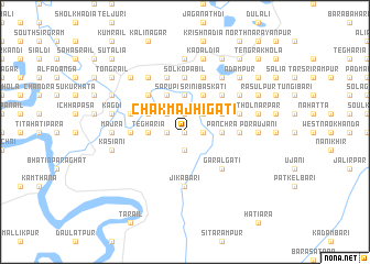 map of Chak Mājhigāti