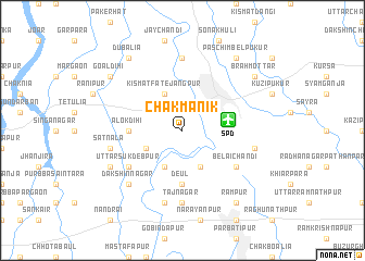 map of Chak Mānik