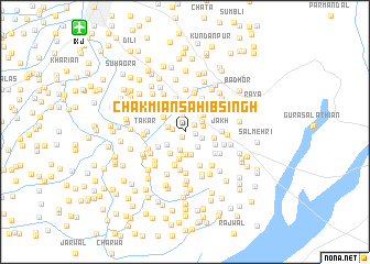 map of Chak Miān Sāhib Singh