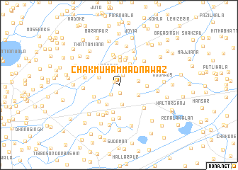 map of Chak Muhammad Nawāz