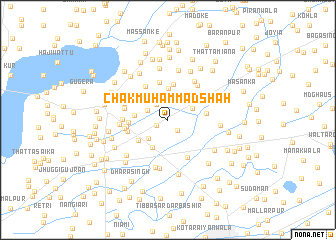 map of Chak Muhammad Shāh