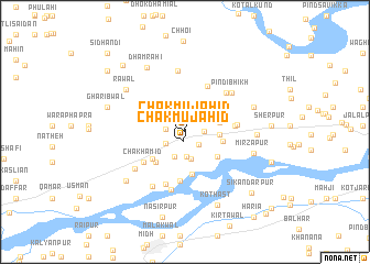 map of Chak Mujāhid