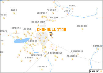 map of Chak Mullāyān