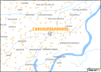 map of Chak Murād Mamand