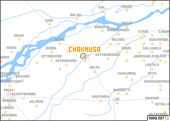 map of Chak Mūsa