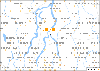 map of Chāknia