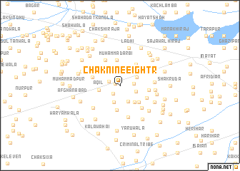 map of Chak Nine-Eight R