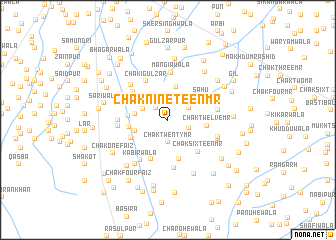 map of Chak Nineteen MR