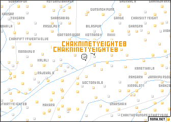 map of Chak Ninety-eight EB