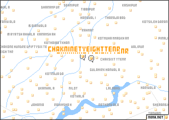 map of Chak Ninety-eight-Ten R