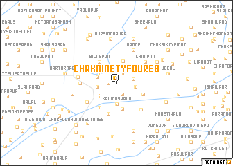 map of Chak Ninety-four EB