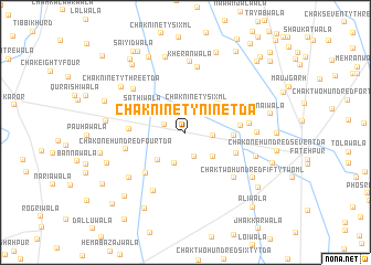 map of Chak Ninety-nine TDA