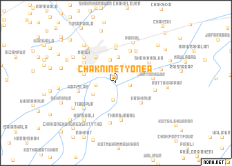 map of Chak Ninety-one A