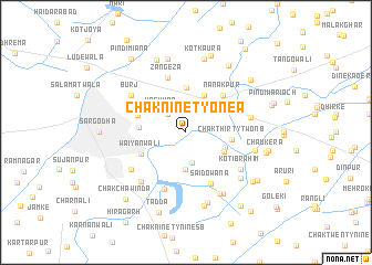 map of Chak Ninety-one A
