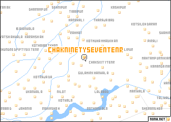 map of Chak Ninety-seven-Ten R