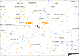 map of Chak Ninety-six EB