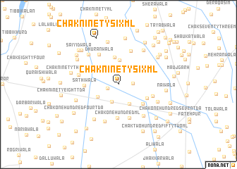 map of Chak Ninety-six ML