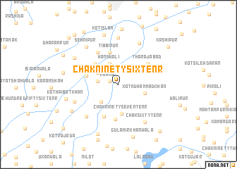 map of Chak Ninety-six-Ten R