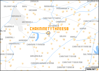map of Chak Ninety-three SB