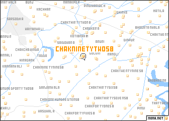 map of Chak Ninety-two SB