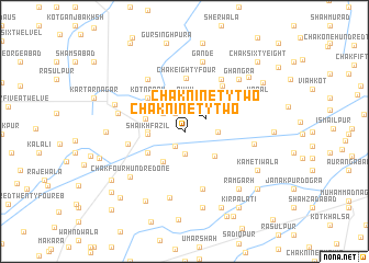 map of Chak Ninety-two