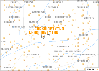 map of Chak Ninety-two