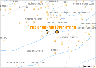 map of Chak Ninty-eight D N B