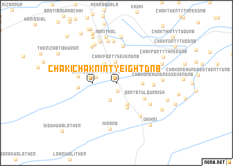 map of Chak Ninty-eight D N B