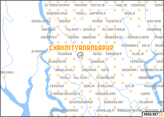 map of Chak Nityānandapur