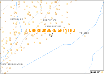 map of Chak Number Eighty-two