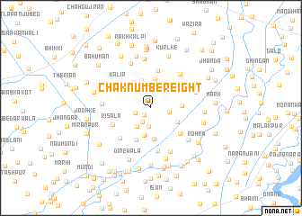 map of Chak Number Eight
