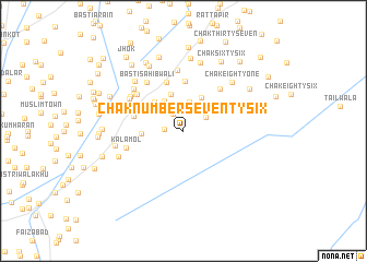 map of Chak Number Seventy-six