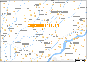map of Chak Number Seven