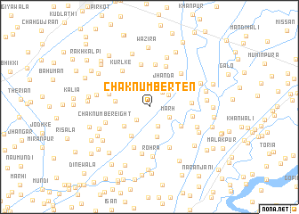 map of Chak Number Ten