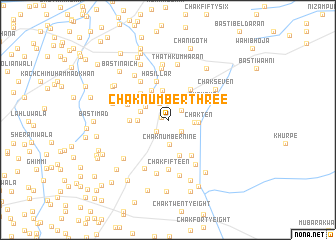 map of Chak Number Three