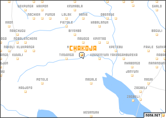 map of Chakoja