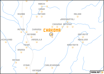 map of Chakoma