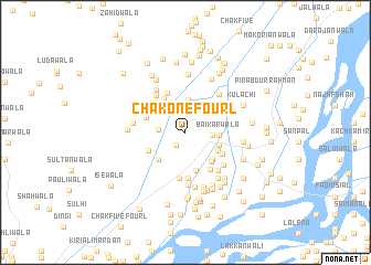 map of Chak One-Four L