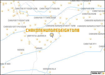 map of Chak One Hundred-eight D N B