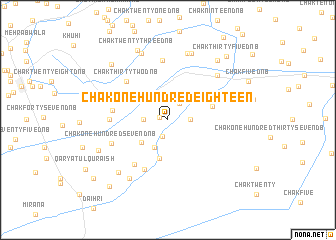 map of Chak One Hundred-eighteen