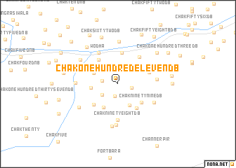 map of Chak One Hundred Eleven DB