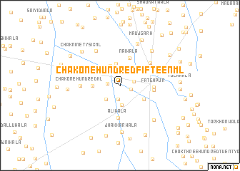 map of Chak One Hundred-fifteen ML