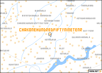 map of Chak One Hundred Fifty-nine-Ten R