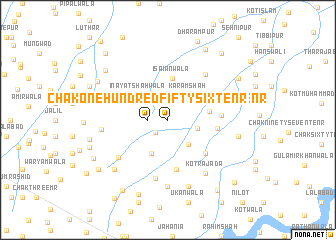 map of Chak One Hundred Fifty-six-Ten R